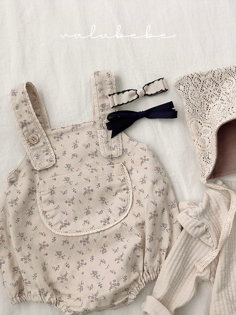 Lace suspender rompers (baby)