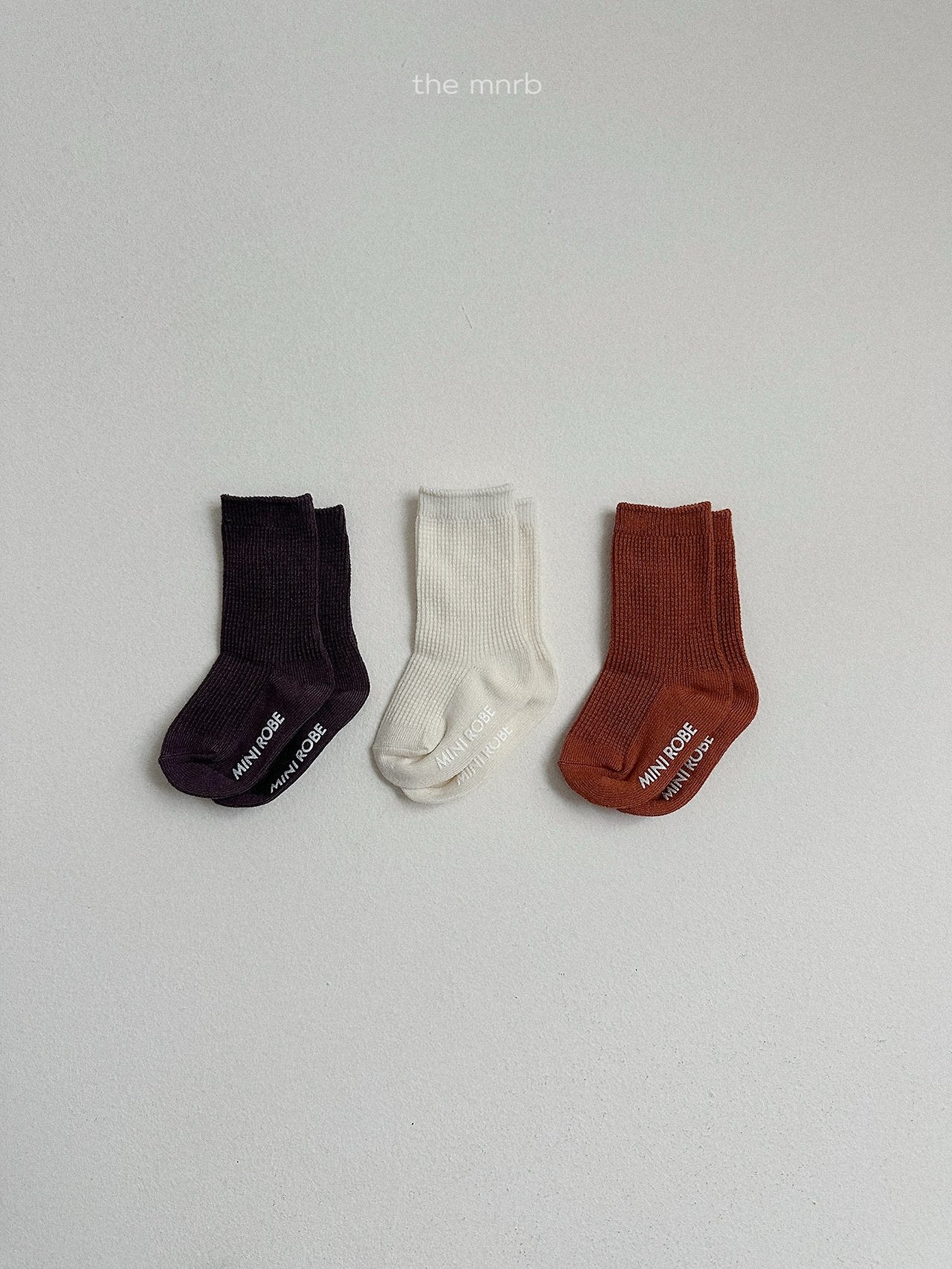 Basic waffle socks (3 piece set)