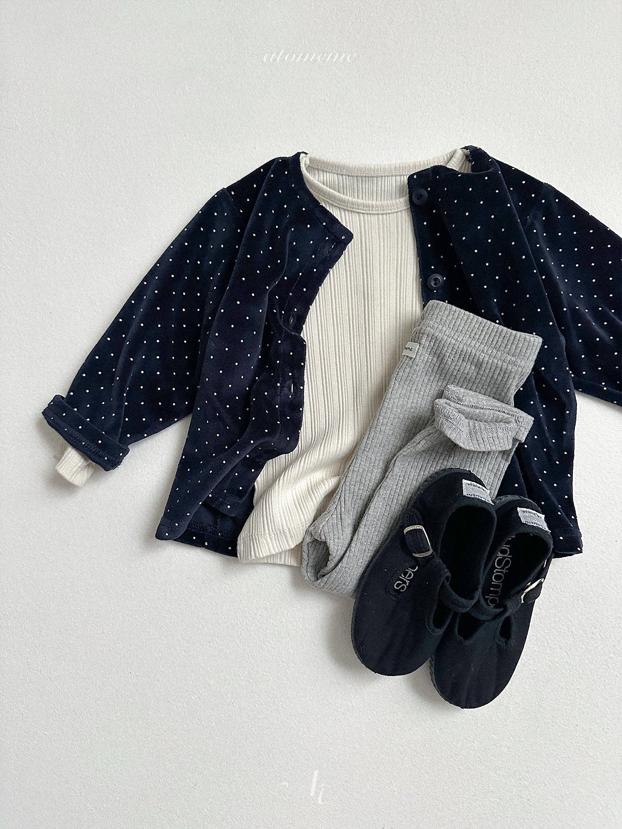Milky rib leggings