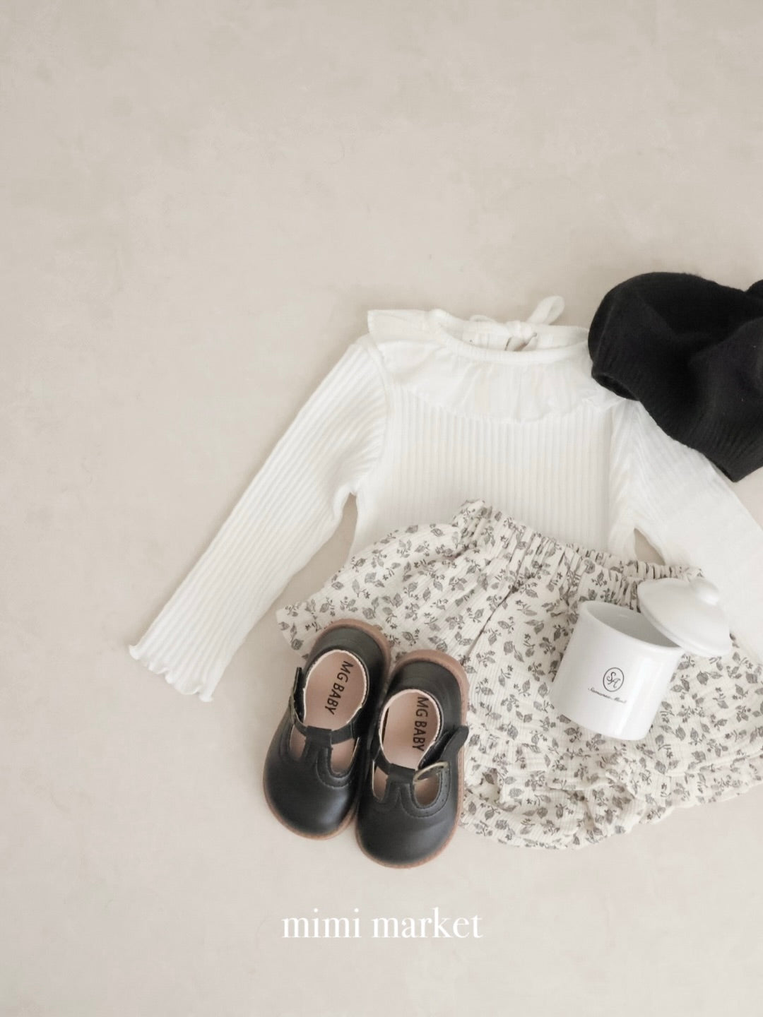 Flower frill cancan skirt