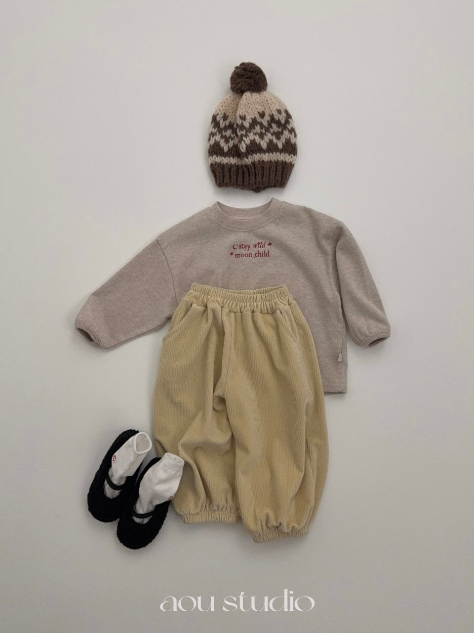 Cream jogger pants