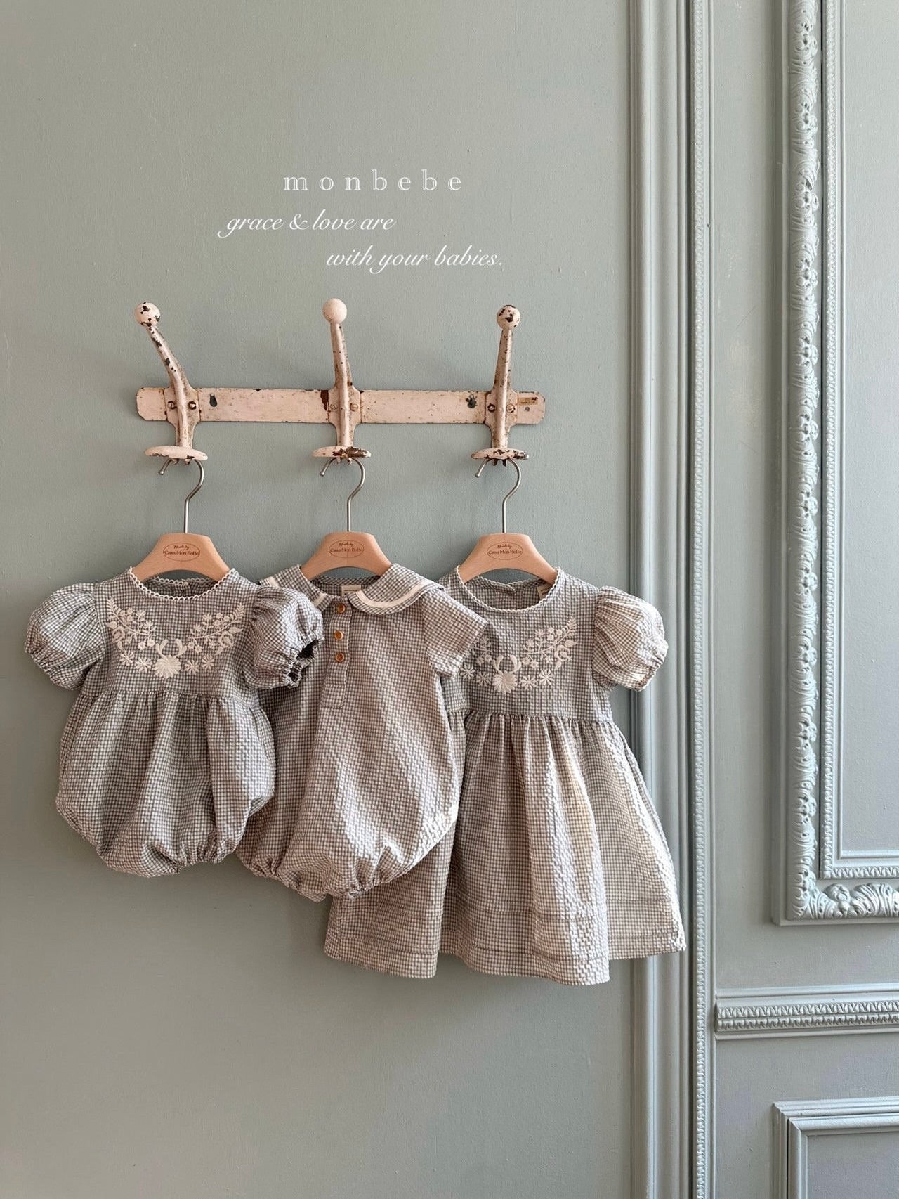 Hannah embroidery rompers