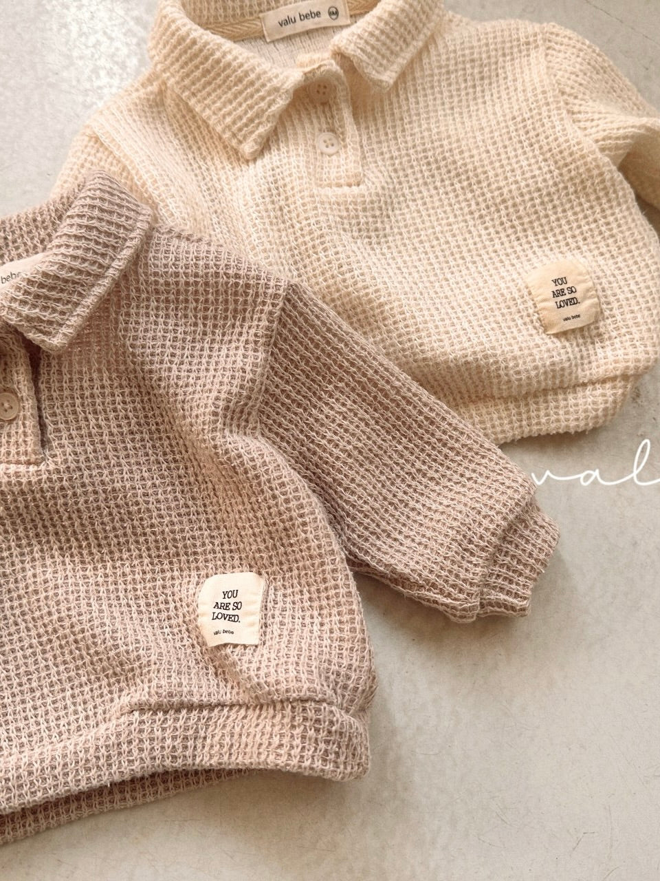 Texture knit polo shirt