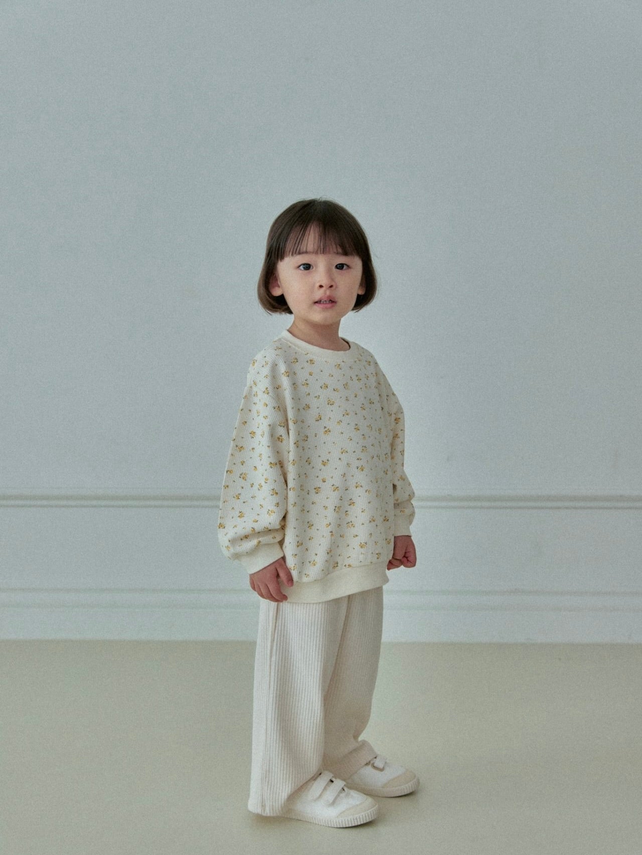 Flower waffle sweatshirt