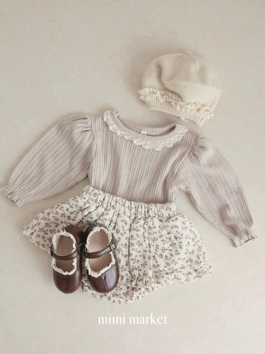 Flower frill cancan skirt