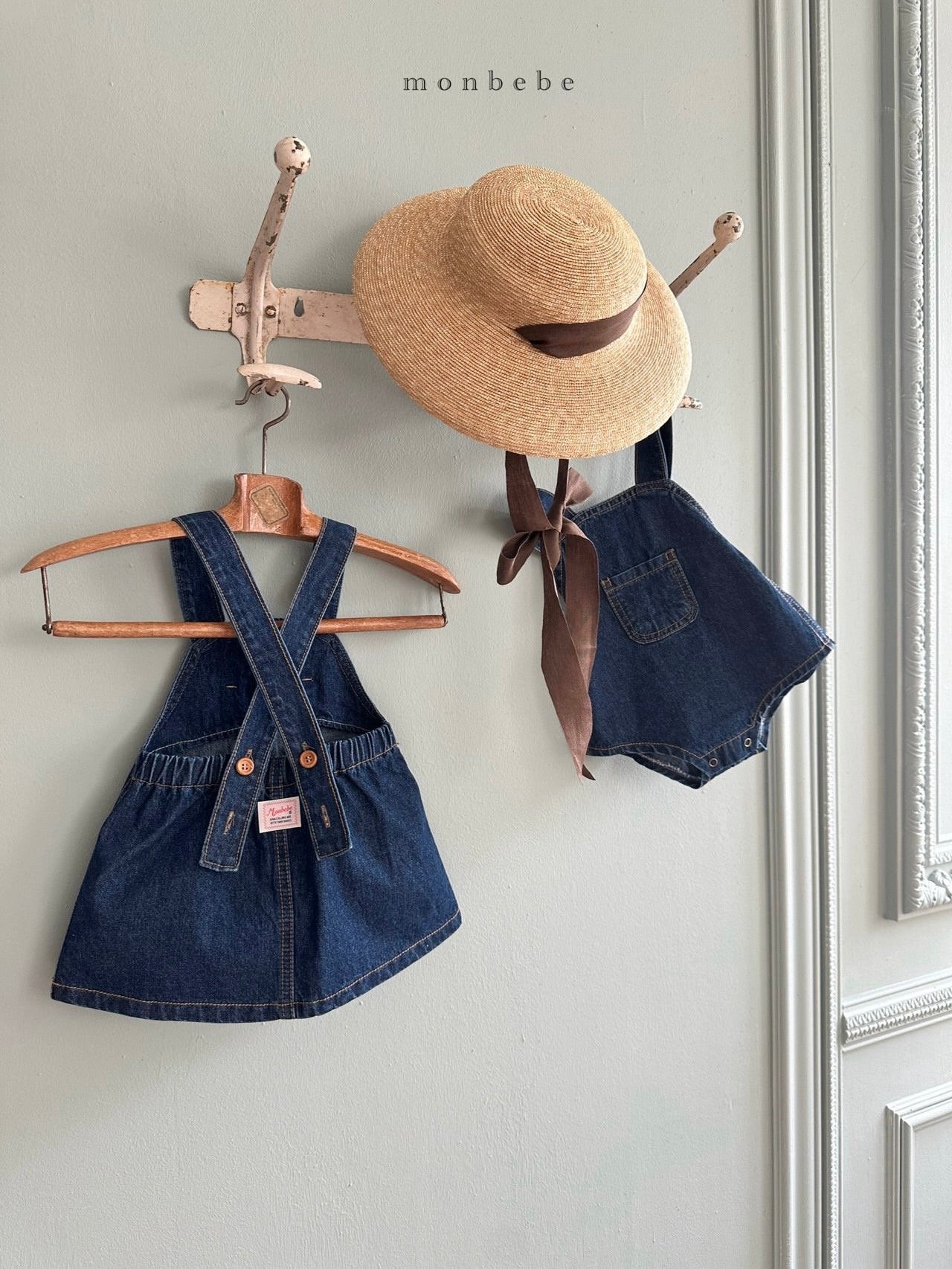 Bonbon denim suspender