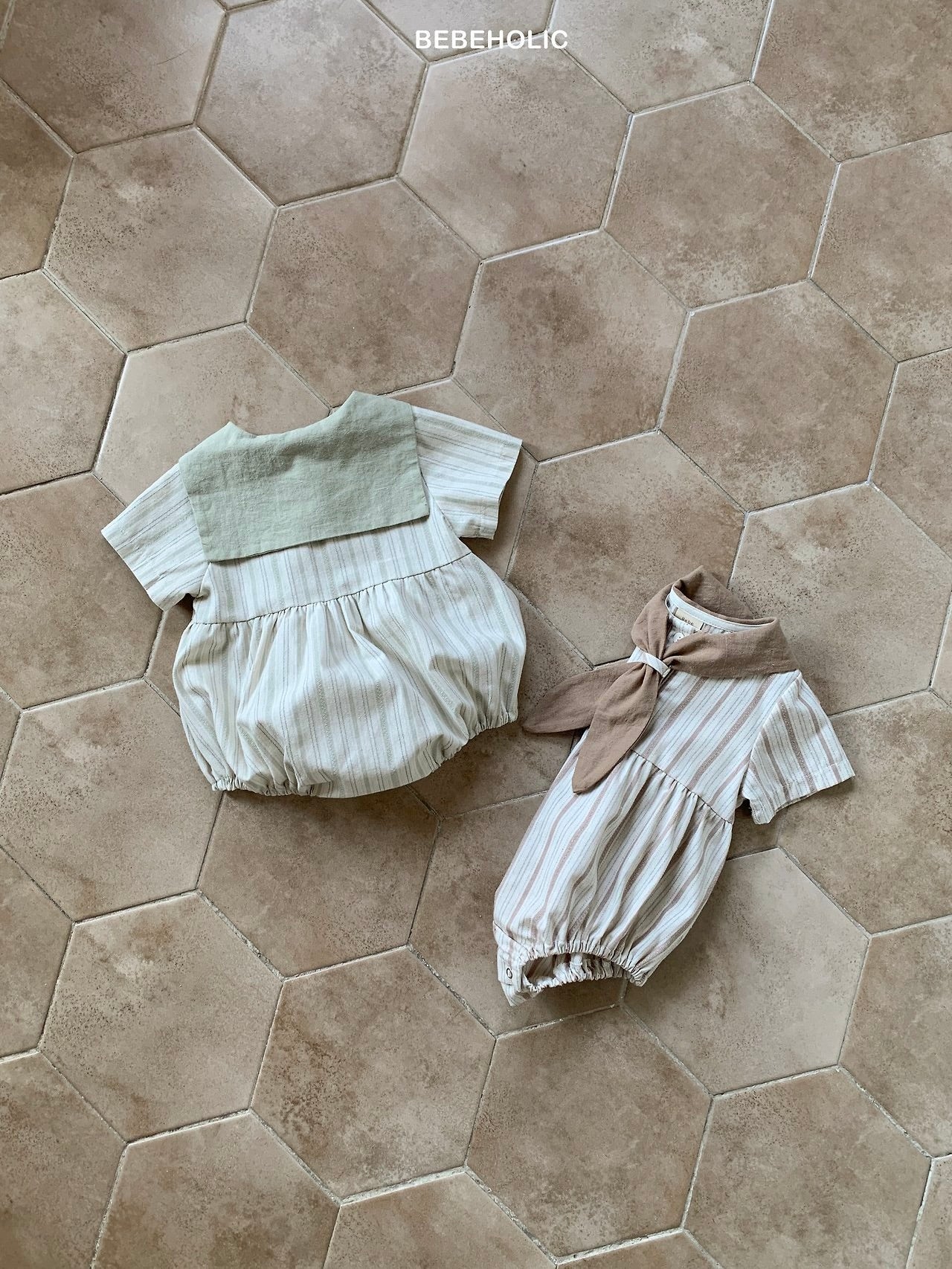 Cozy sailor rompers
