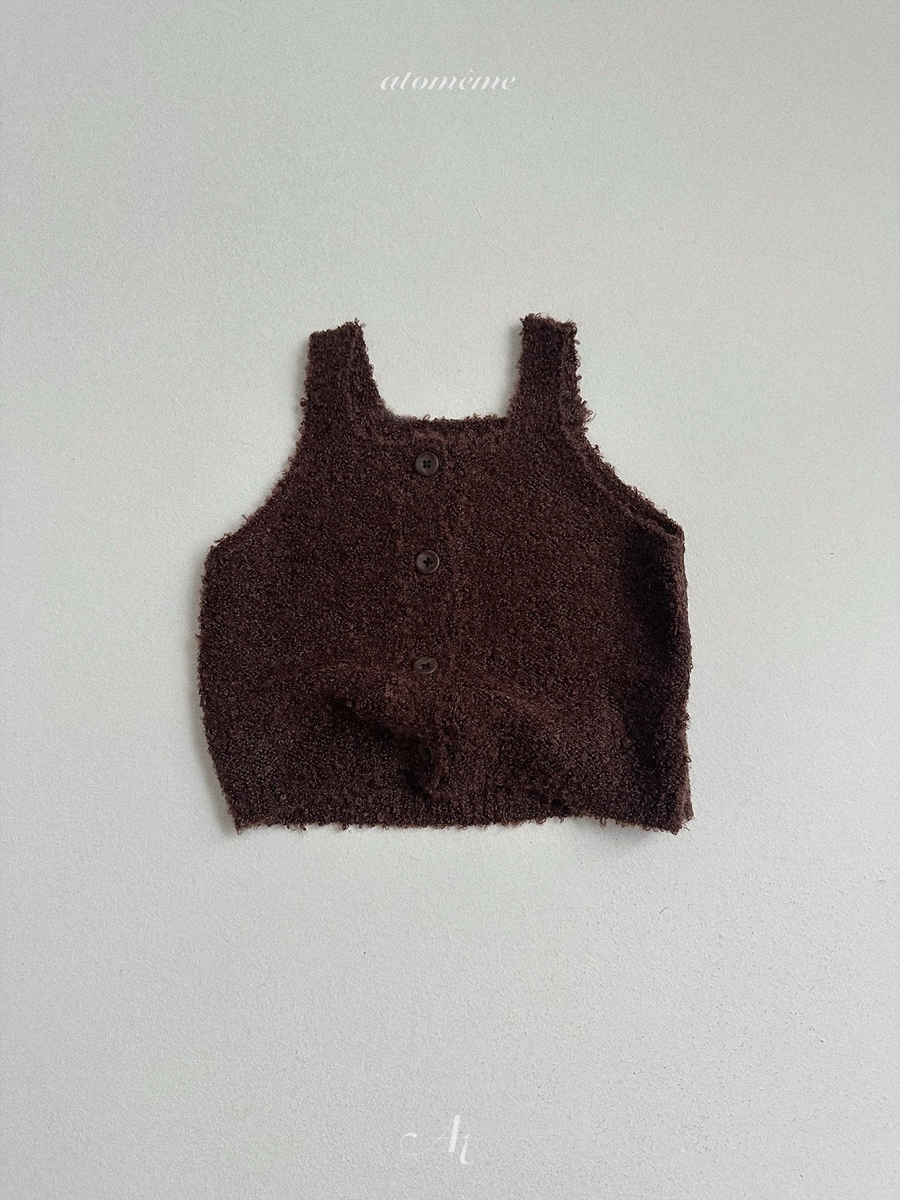 Ecru knit vest