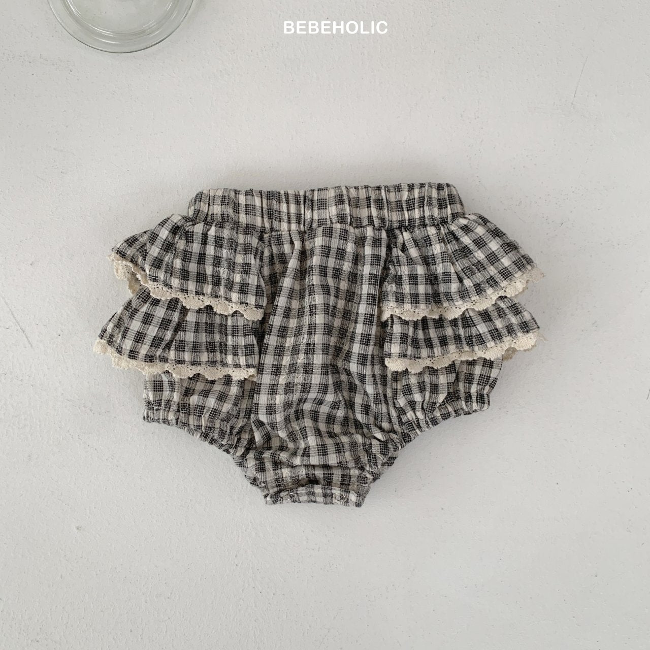 Shirley check frill bloomer
