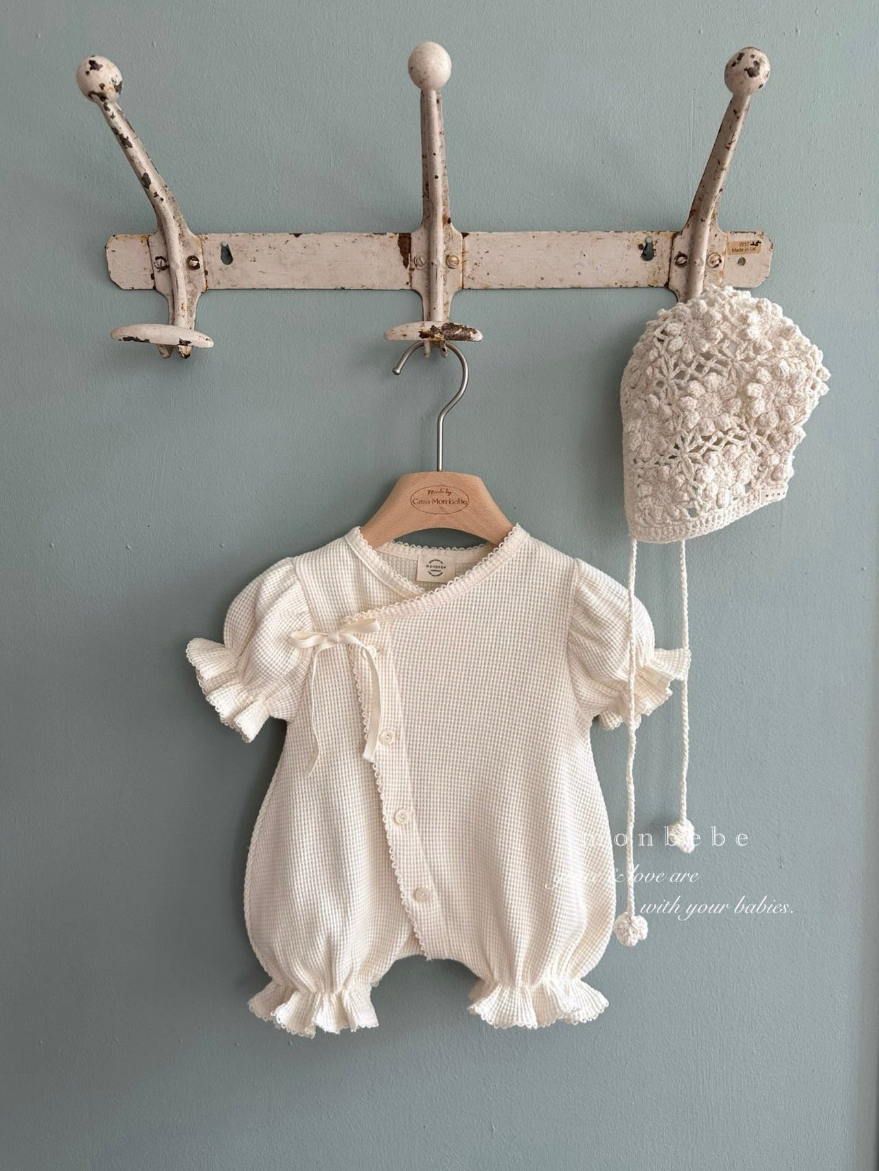 Summer waffle glory rompers