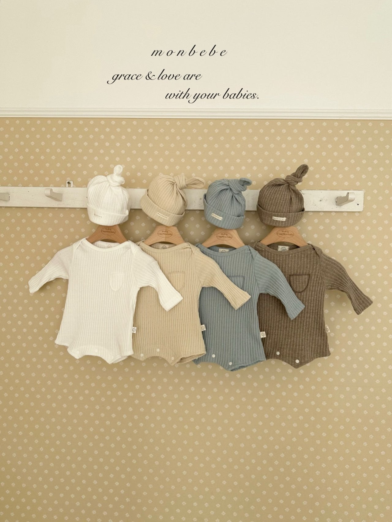 Leo boy rompers (with beanie)