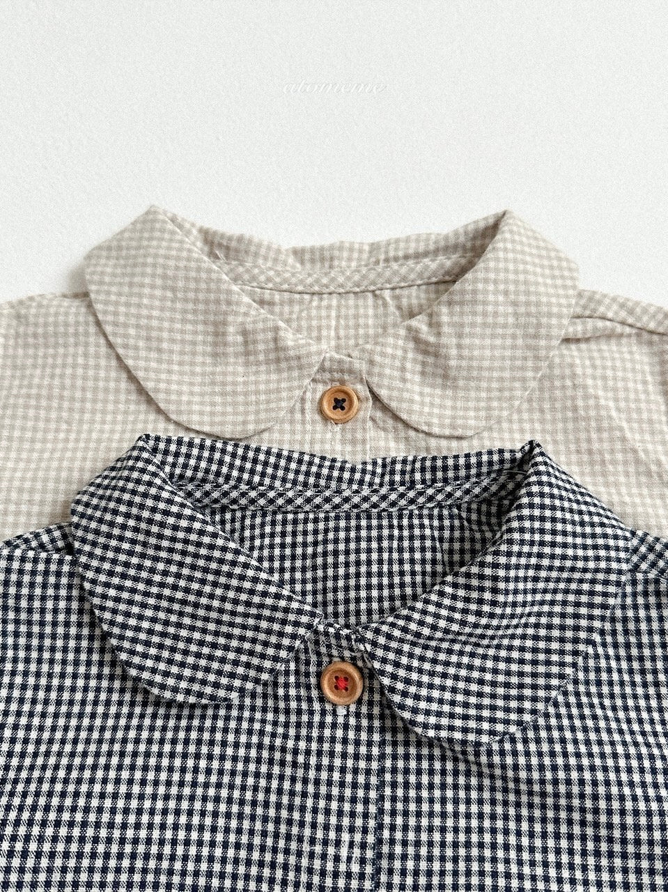Ini check pattern blouse