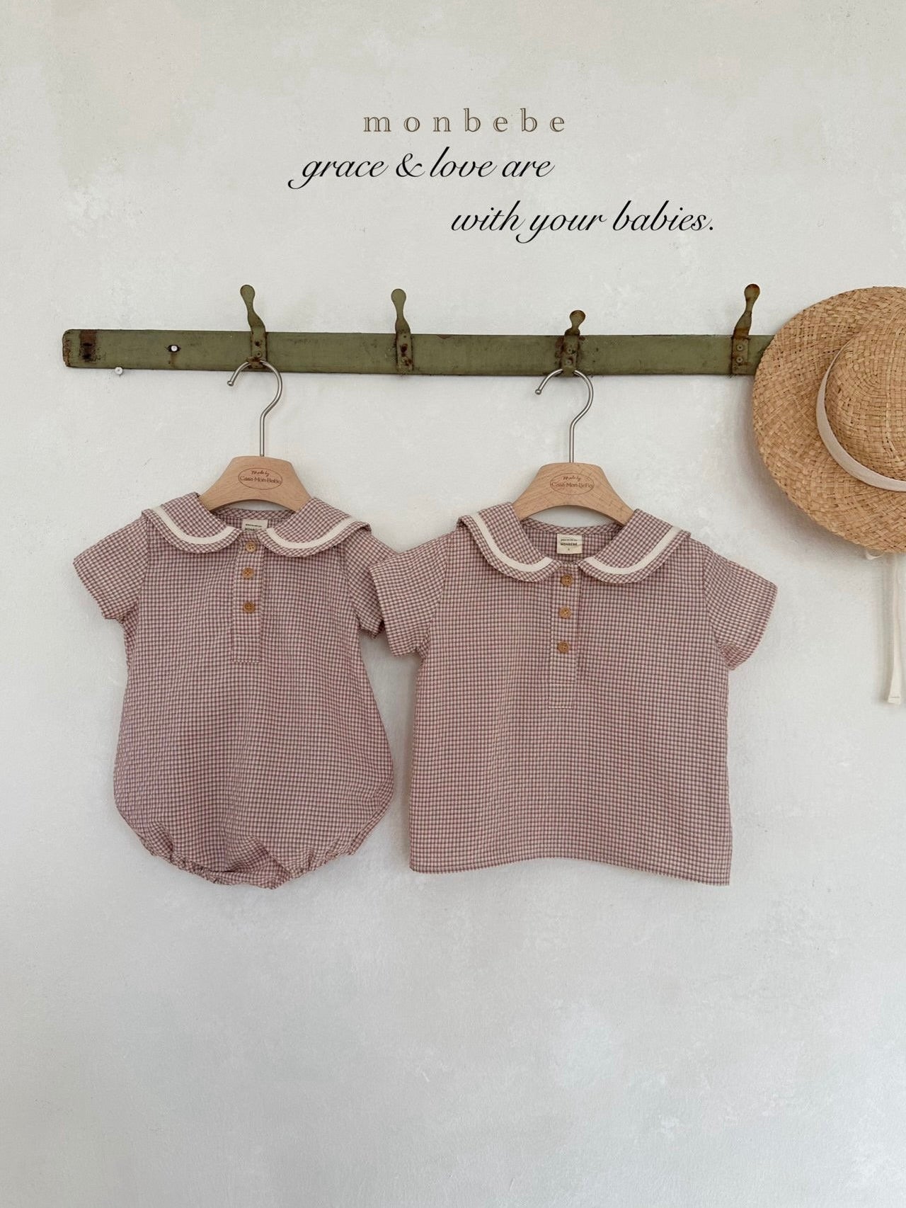 Checked sailor blouse