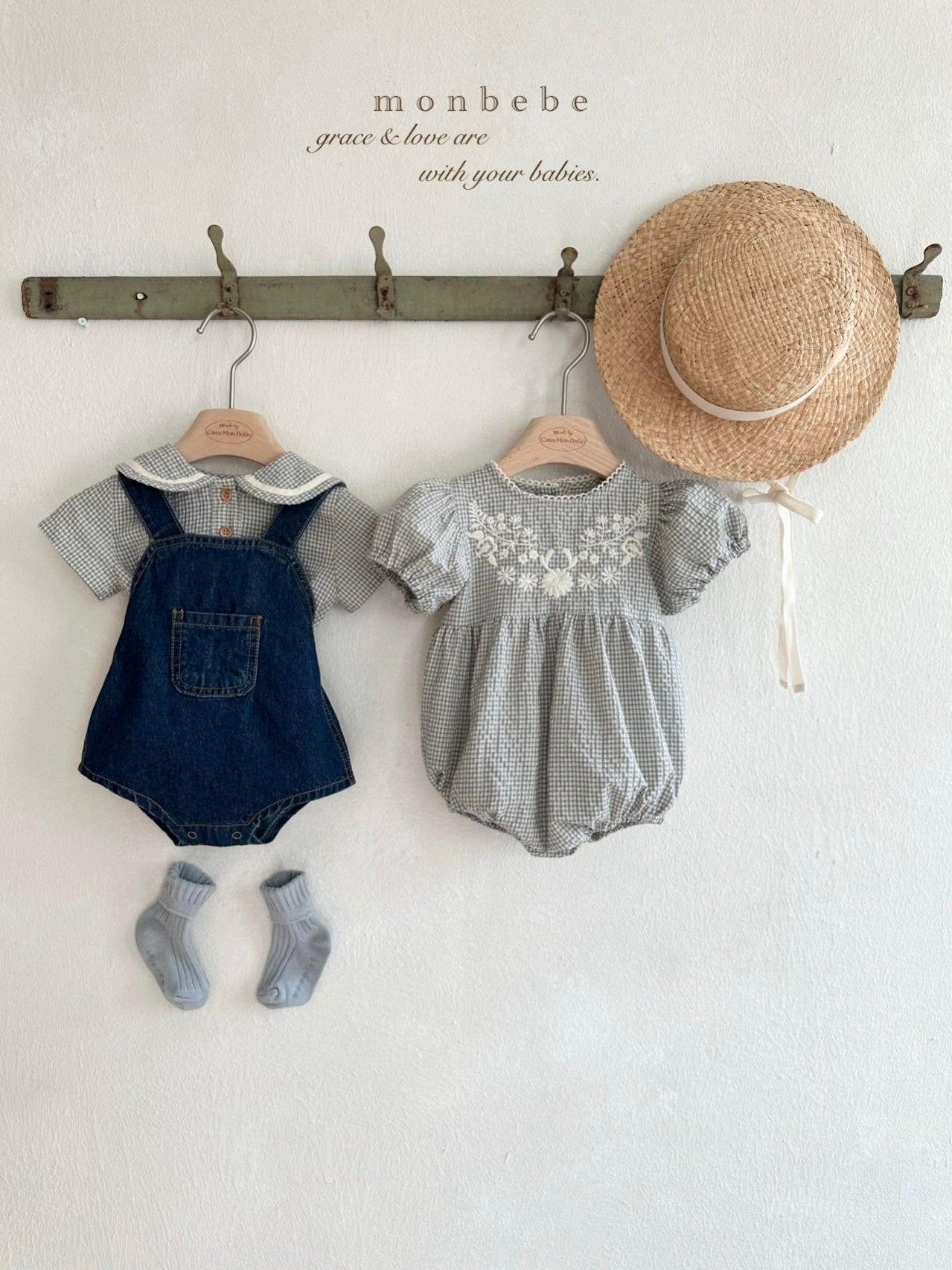 Bonbon denim suspender