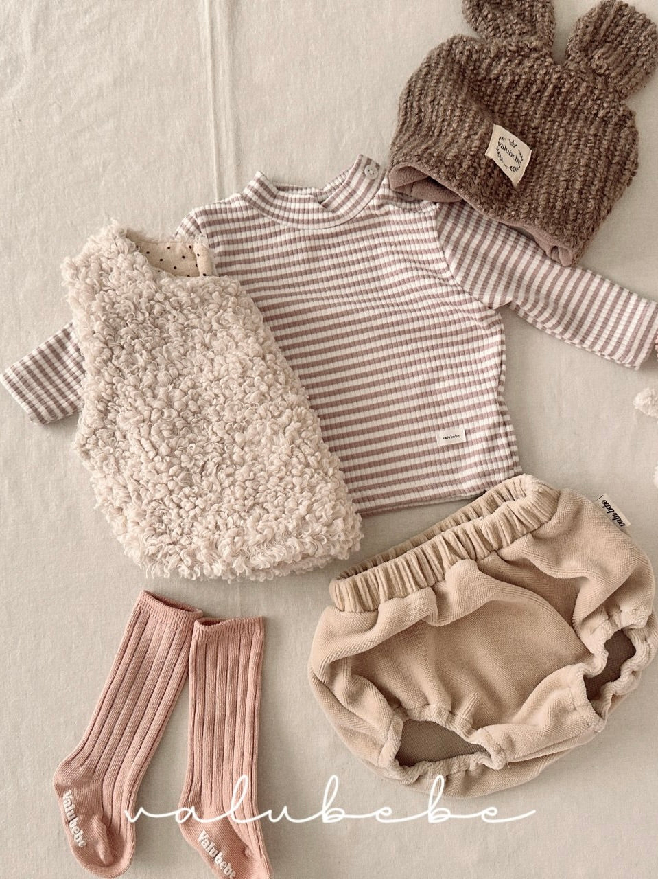 Baby lamb boa vest
