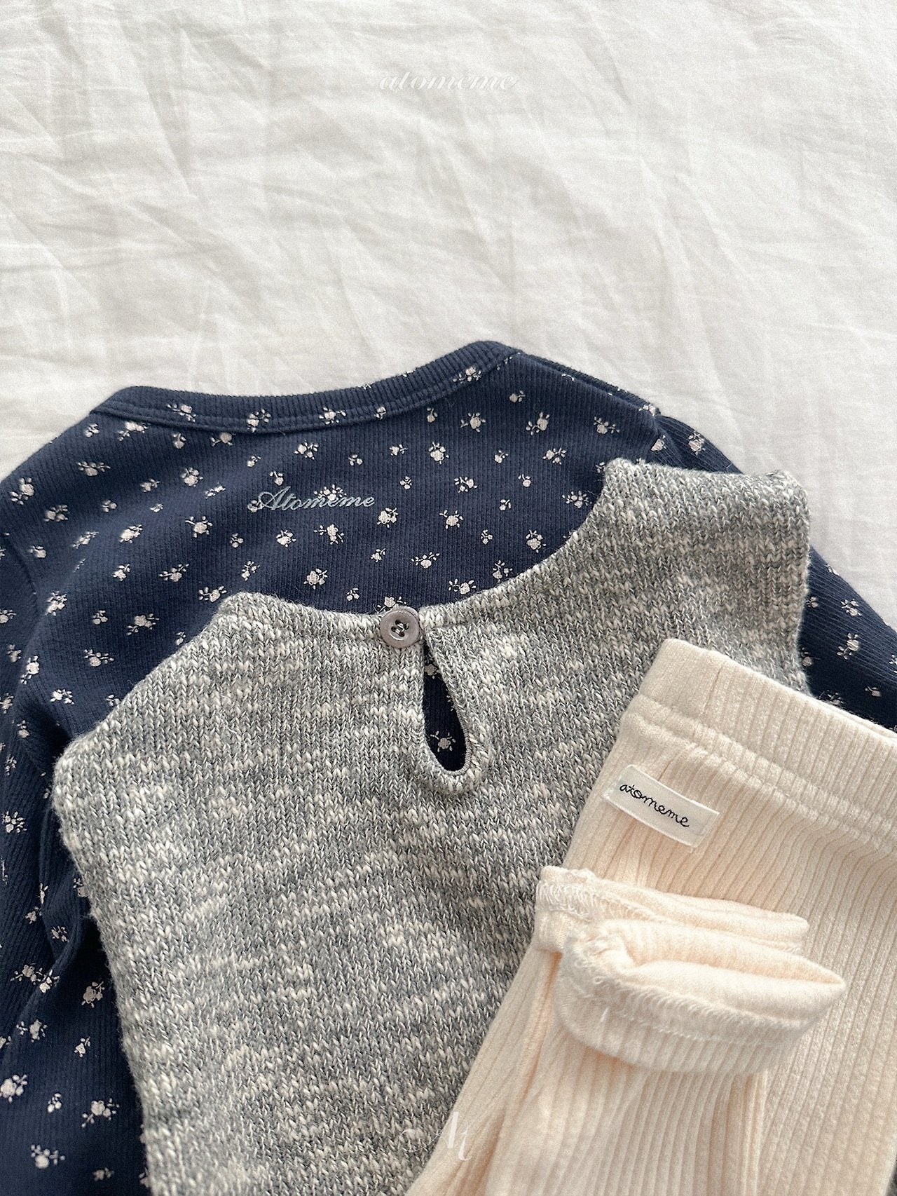 Milky rib leggings