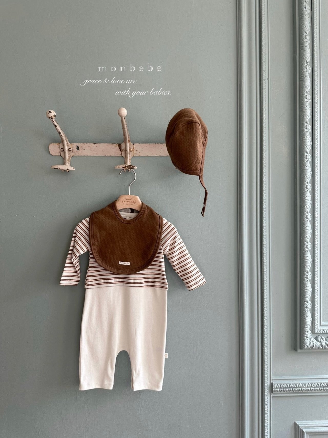 Striped contrast rompers