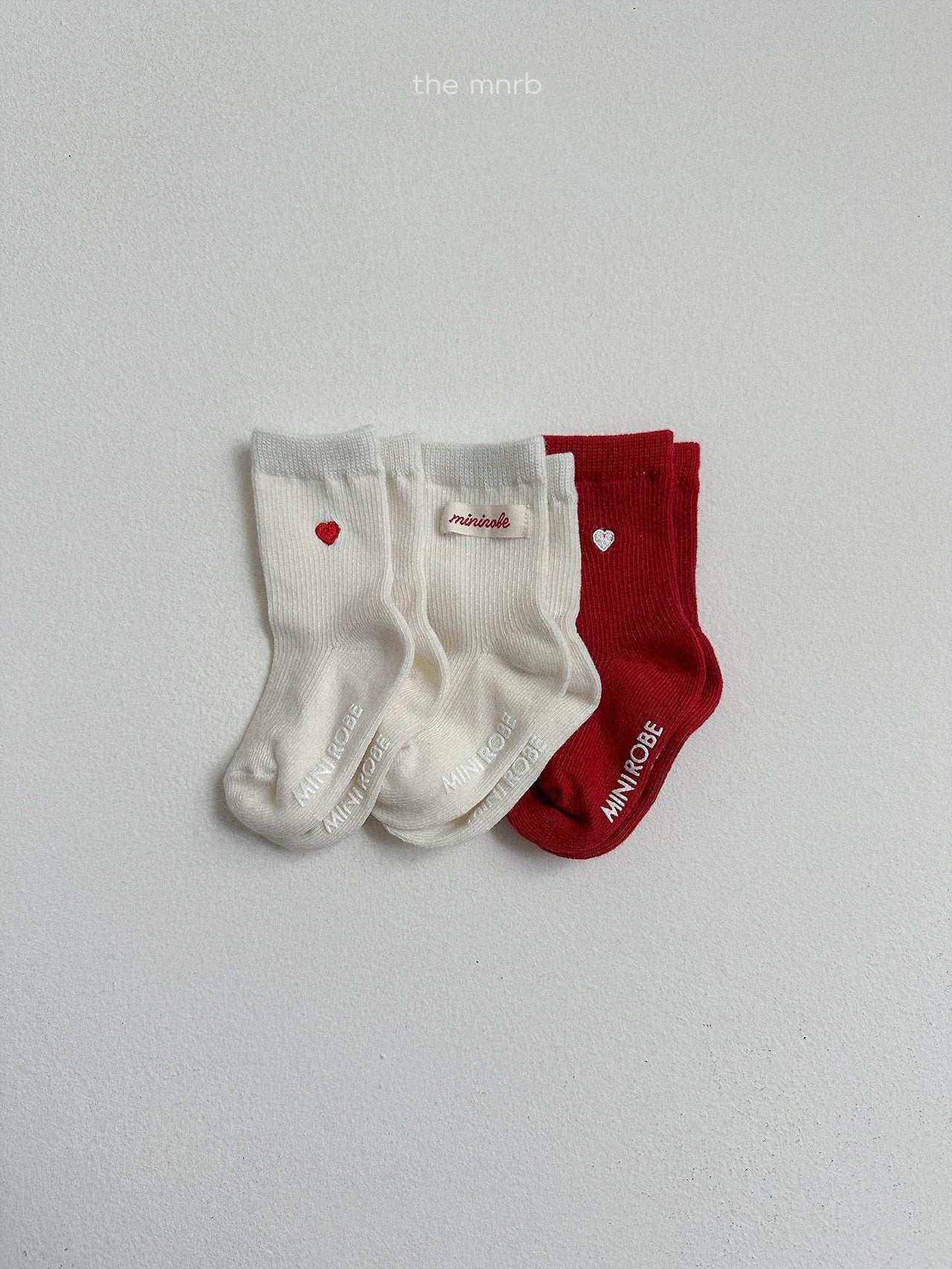Heart logo socks (3 piece set)