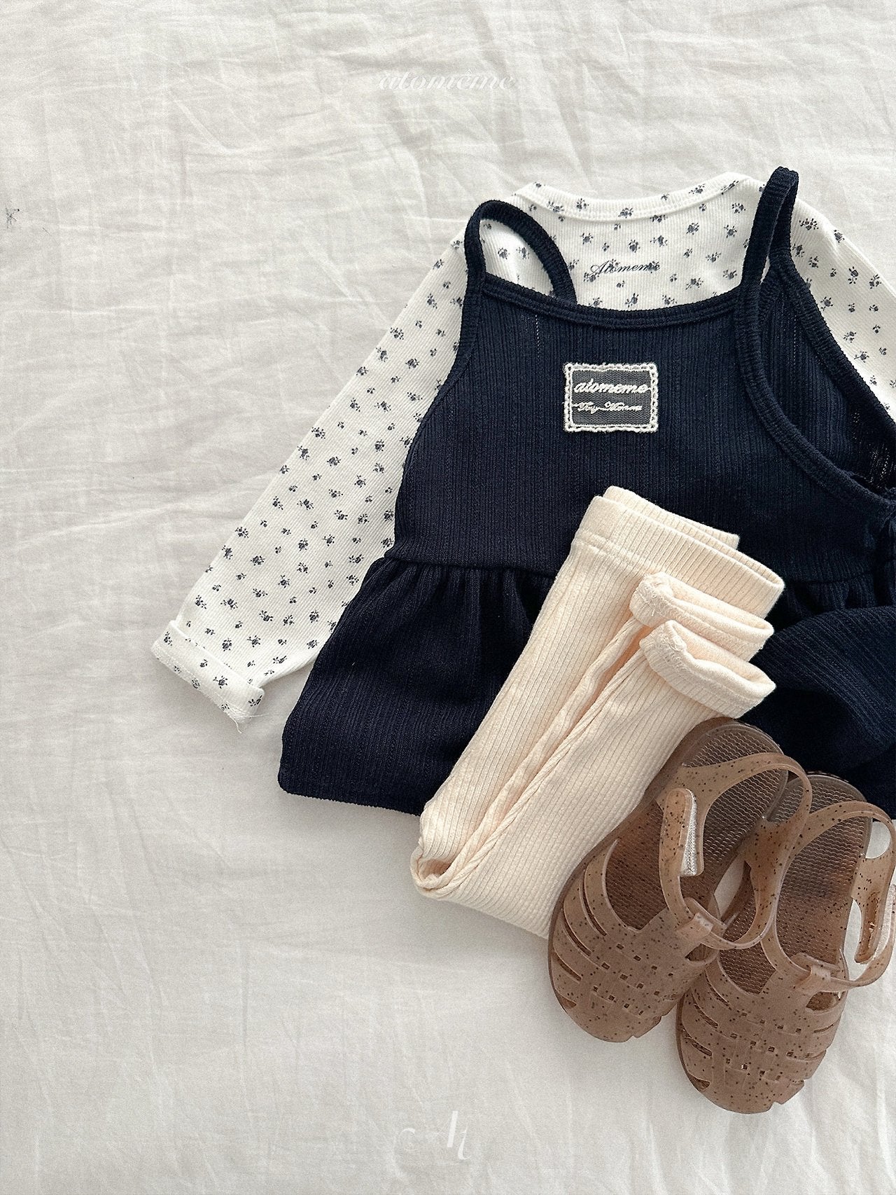 Milky rib leggings