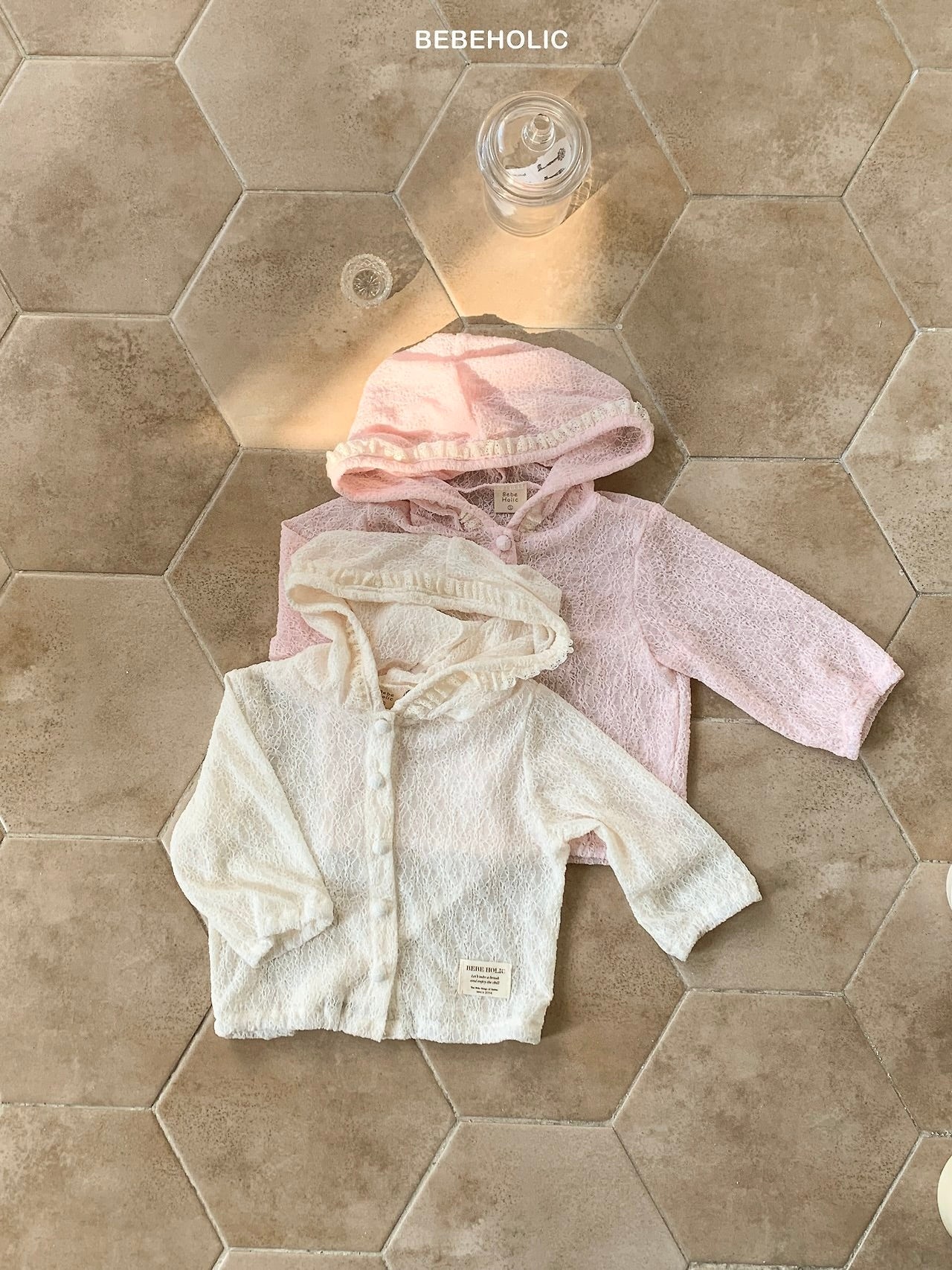 Lace hooded jacket