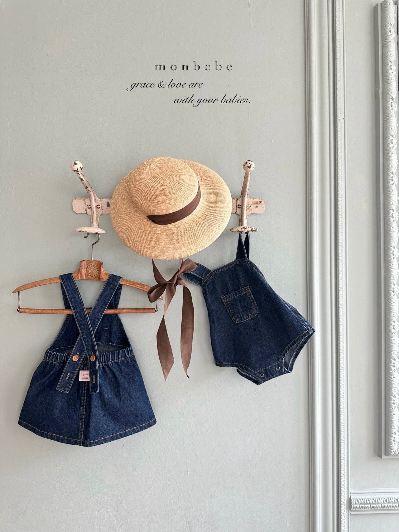 Bonbon denim suspender