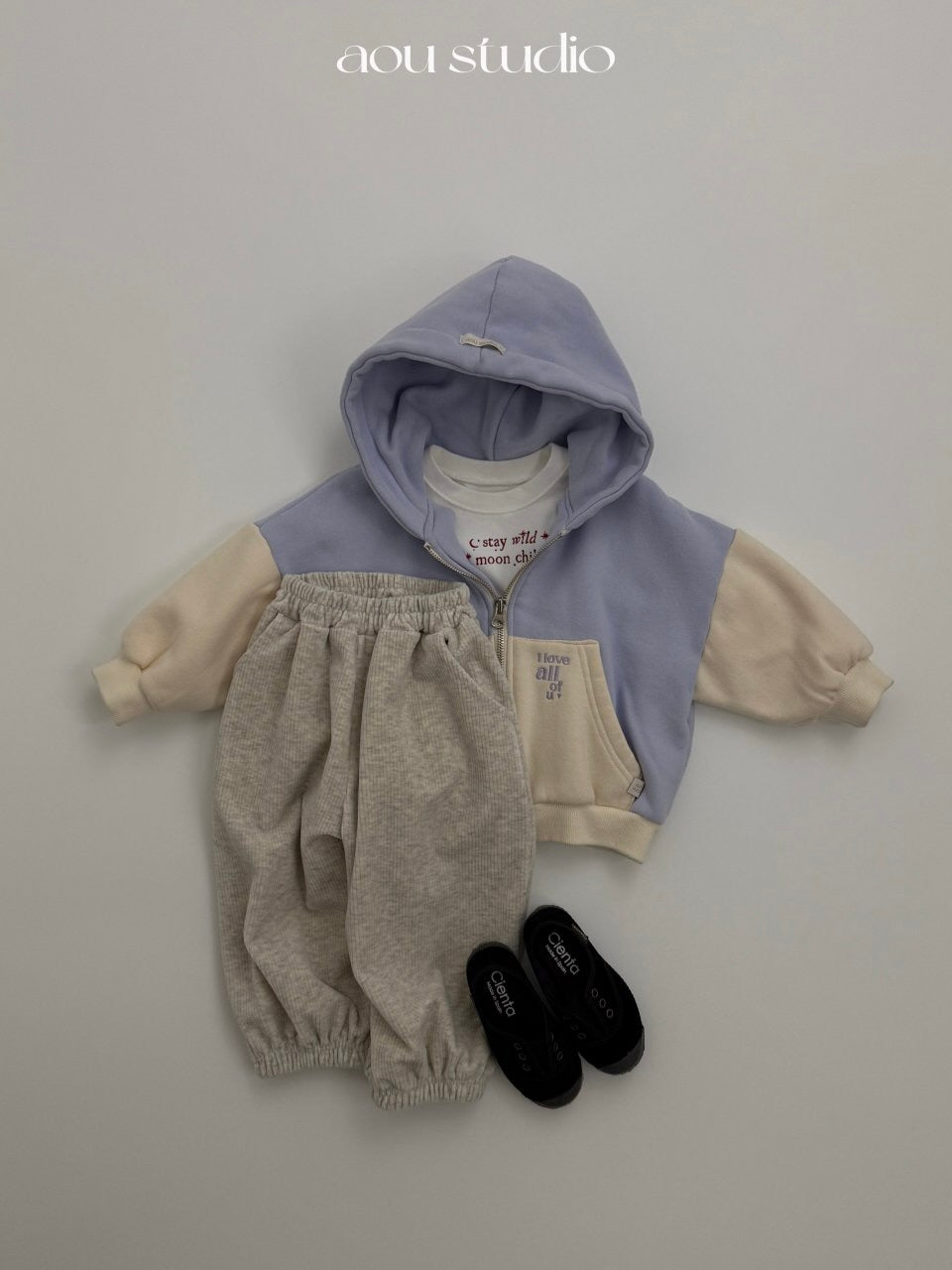 Cream jogger pants
