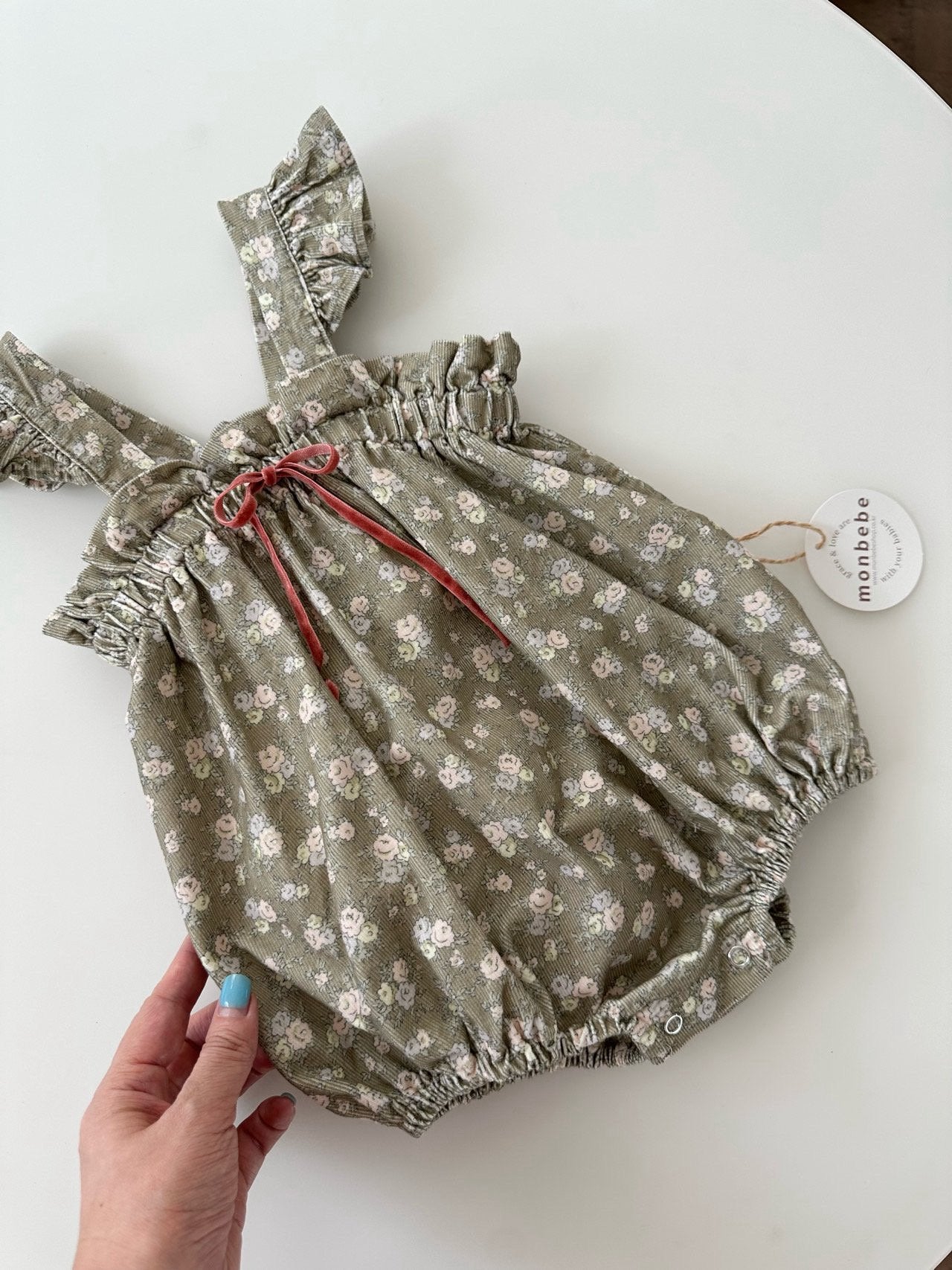 Flower frill rompers