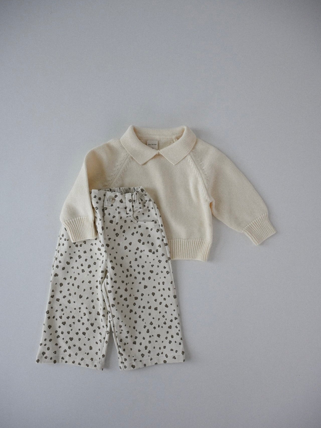 Patterned straight pants