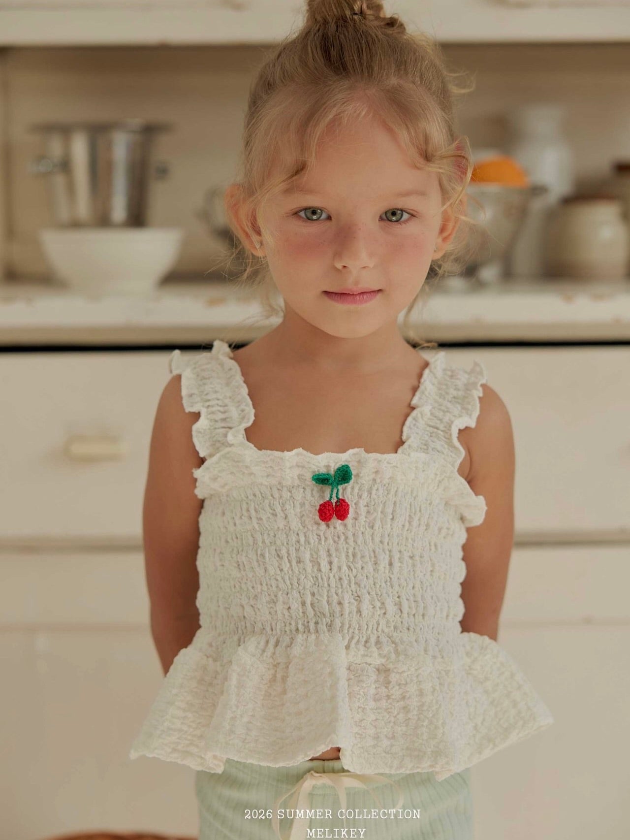 Cherry tucking blouse