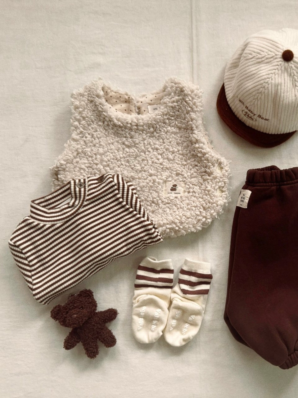 Baby lamb boa vest