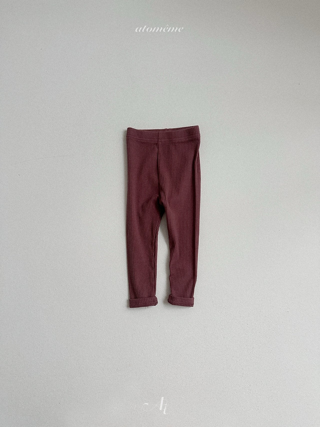 Milky rib leggings