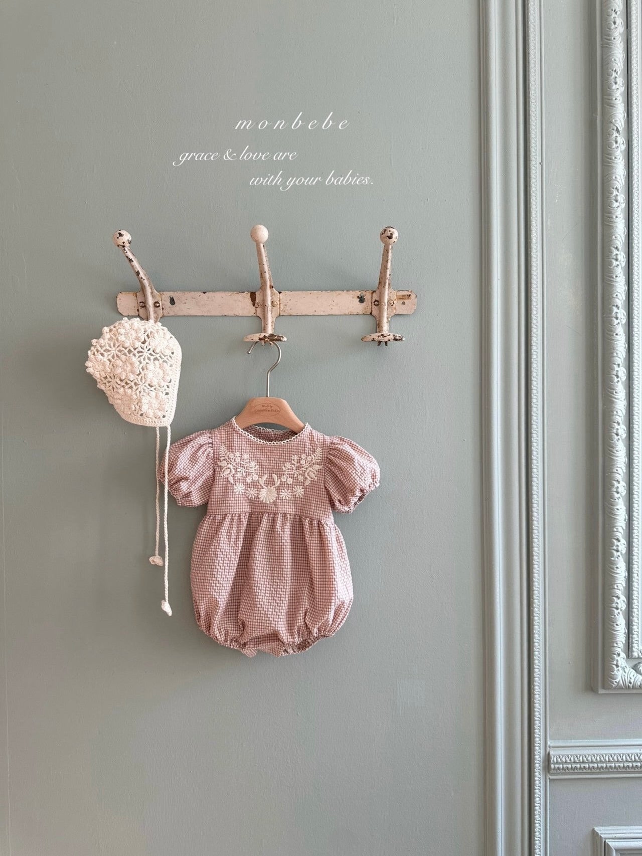 Hannah embroidery rompers