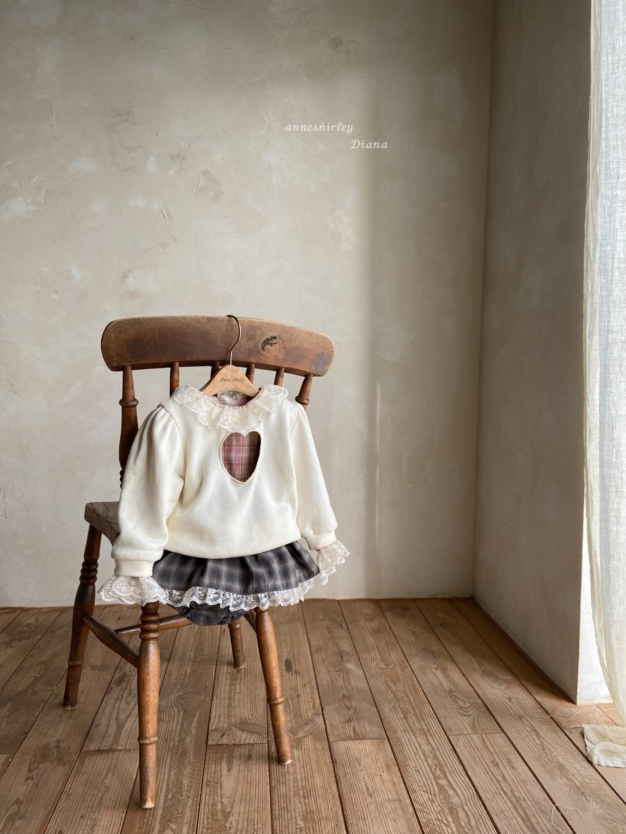 Waffle knit sweatshirt