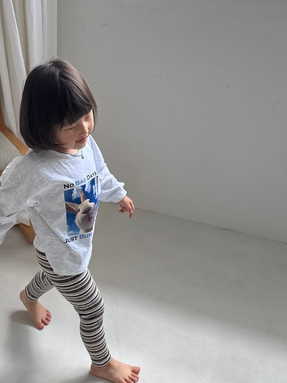 Flying bunny long sleeve T