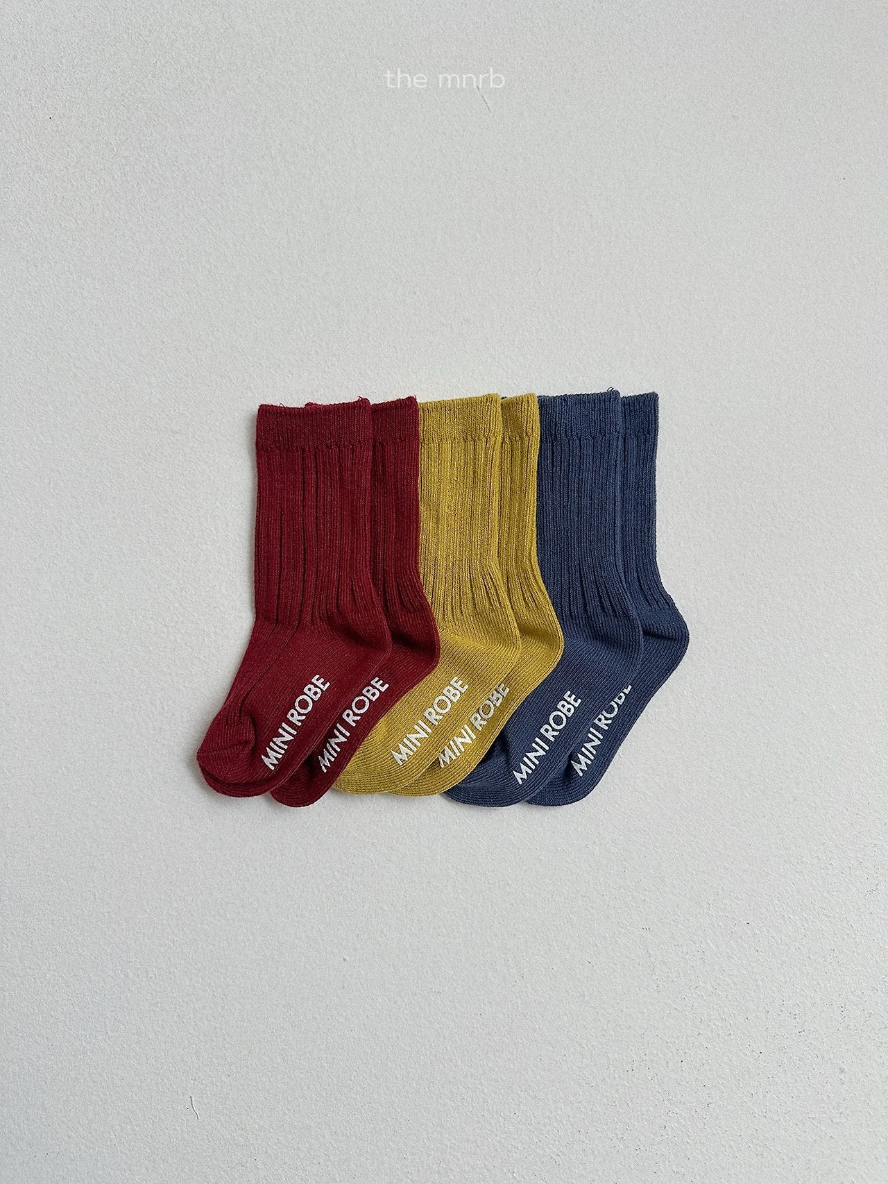 Cotton rib socks (3 piece set)