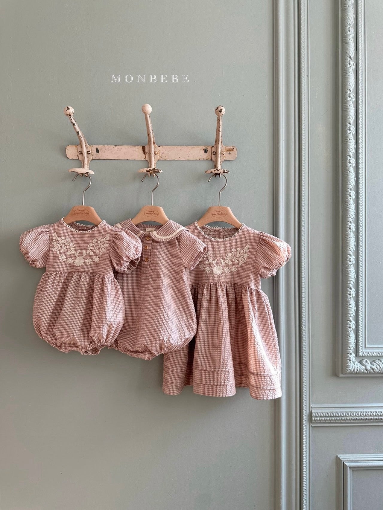 Hannah embroidery rompers