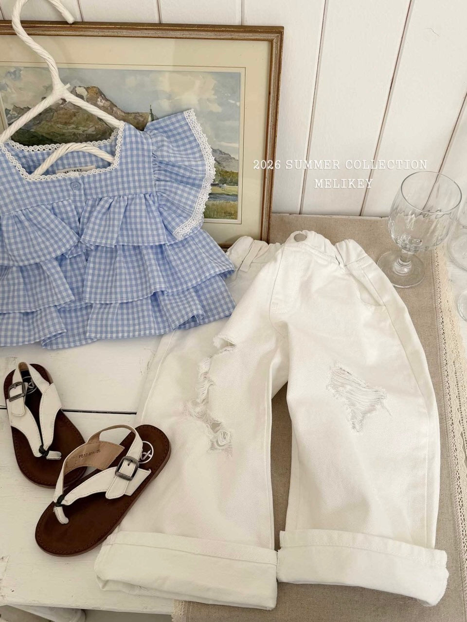 Juju tiered sleeveless blouse