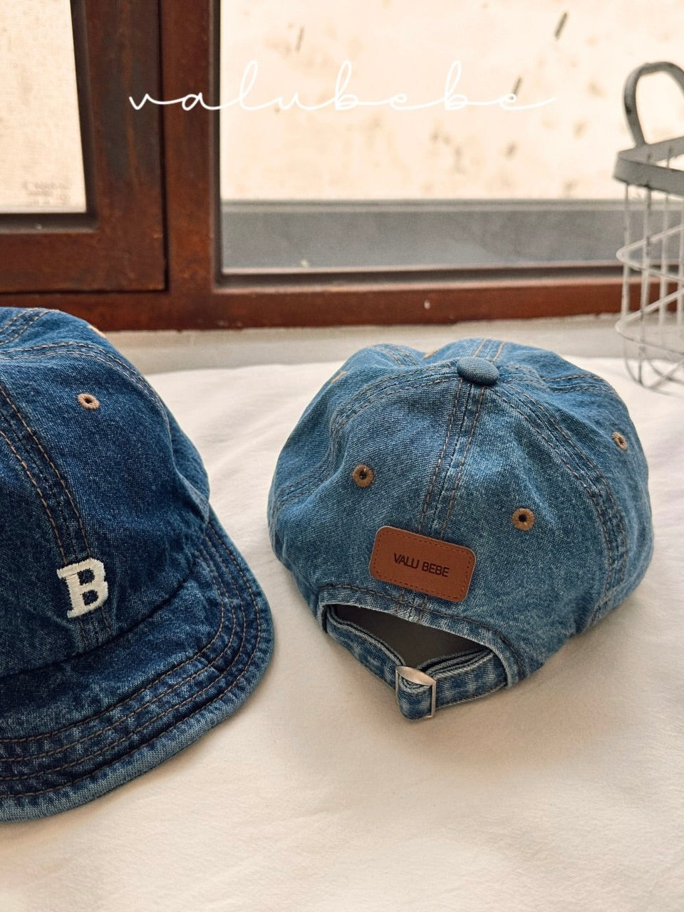 B denim cap