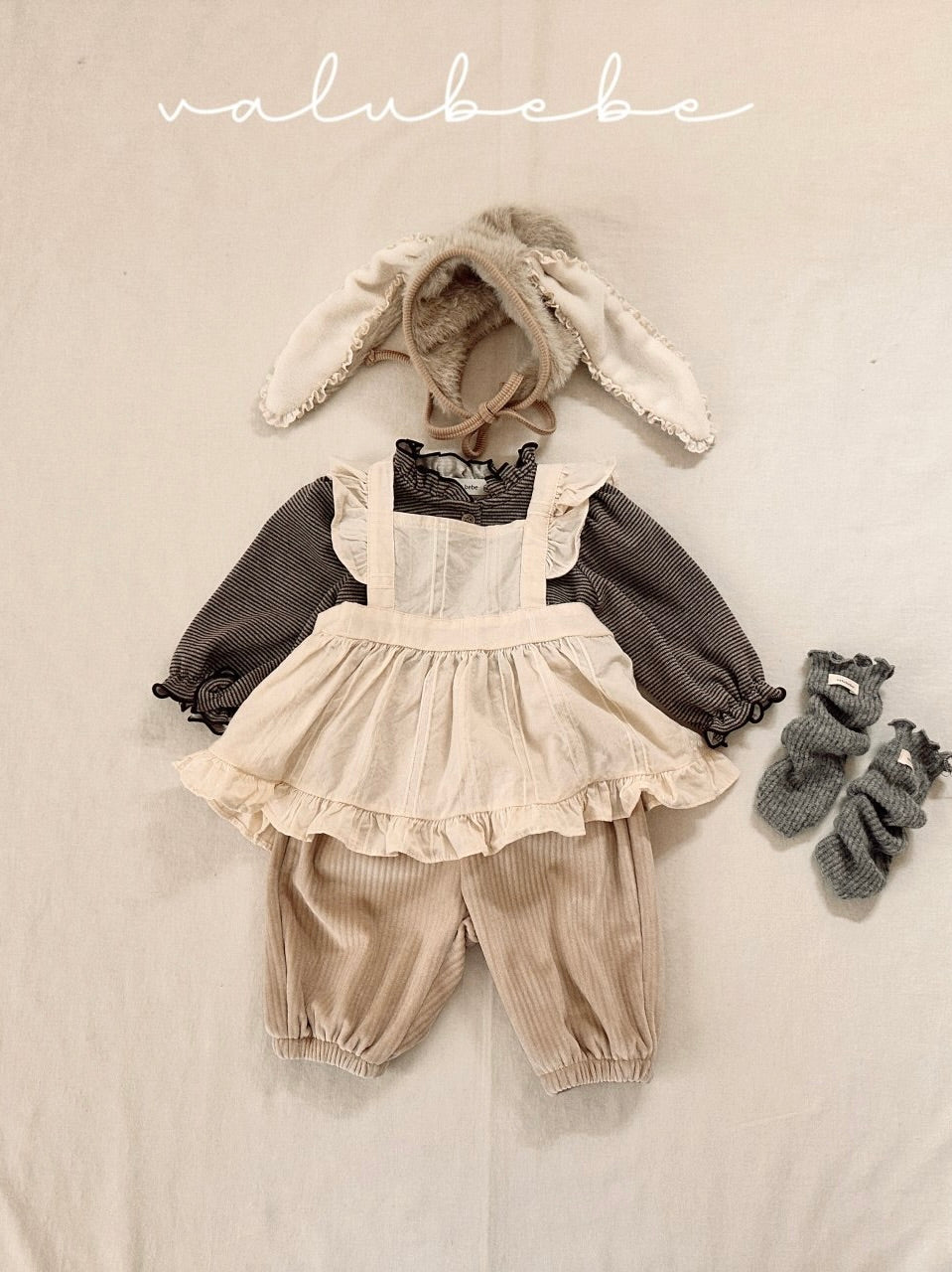 Bunny fur bonnet (baby)