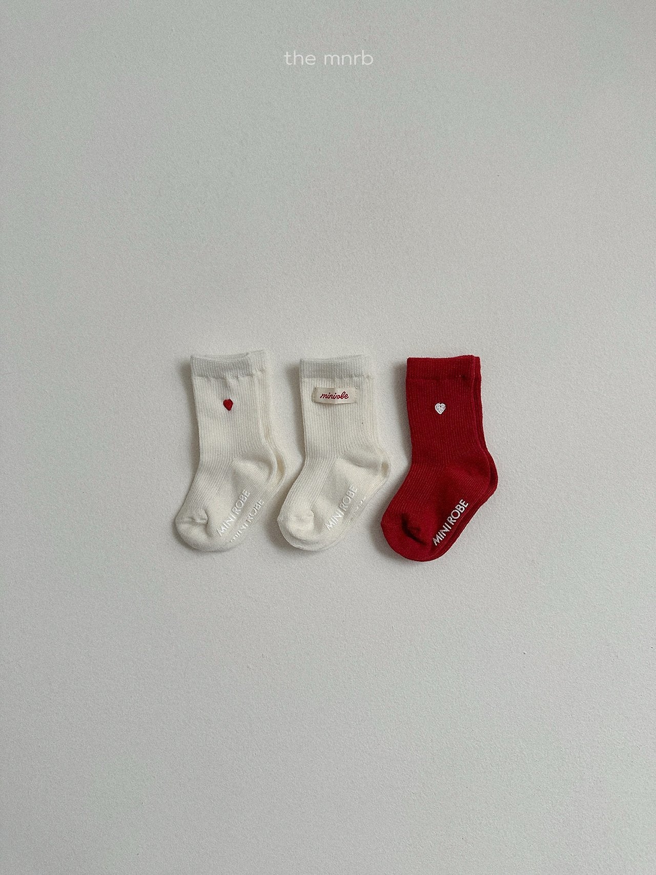 Heart logo socks (3 piece set)