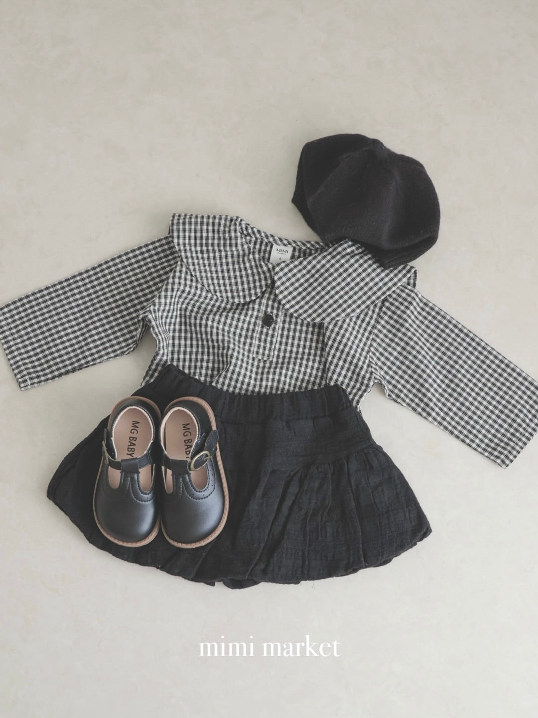 Check sailor blouse