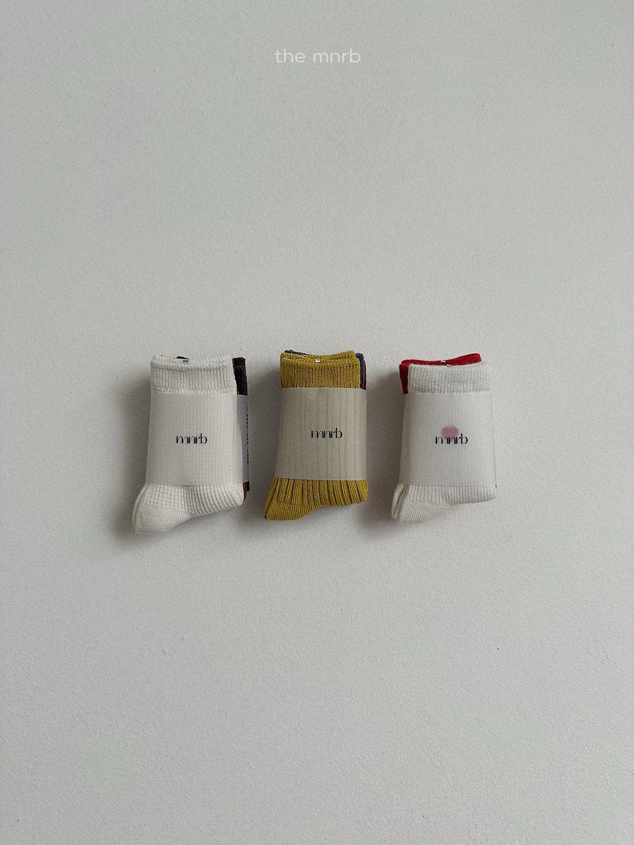 Cotton rib socks (3 piece set)
