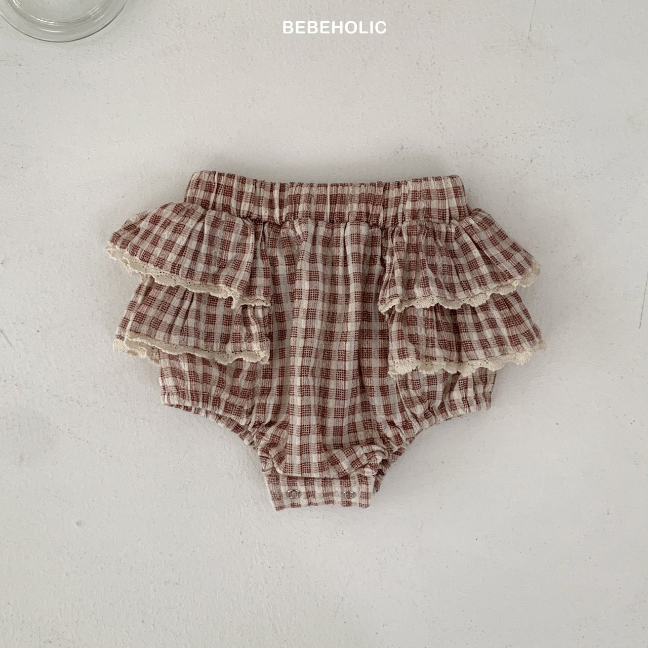 Shirley check frill bloomer