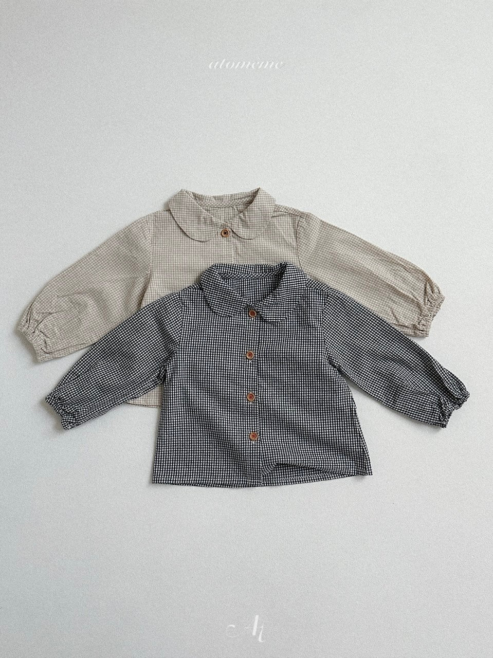 Ini check pattern blouse