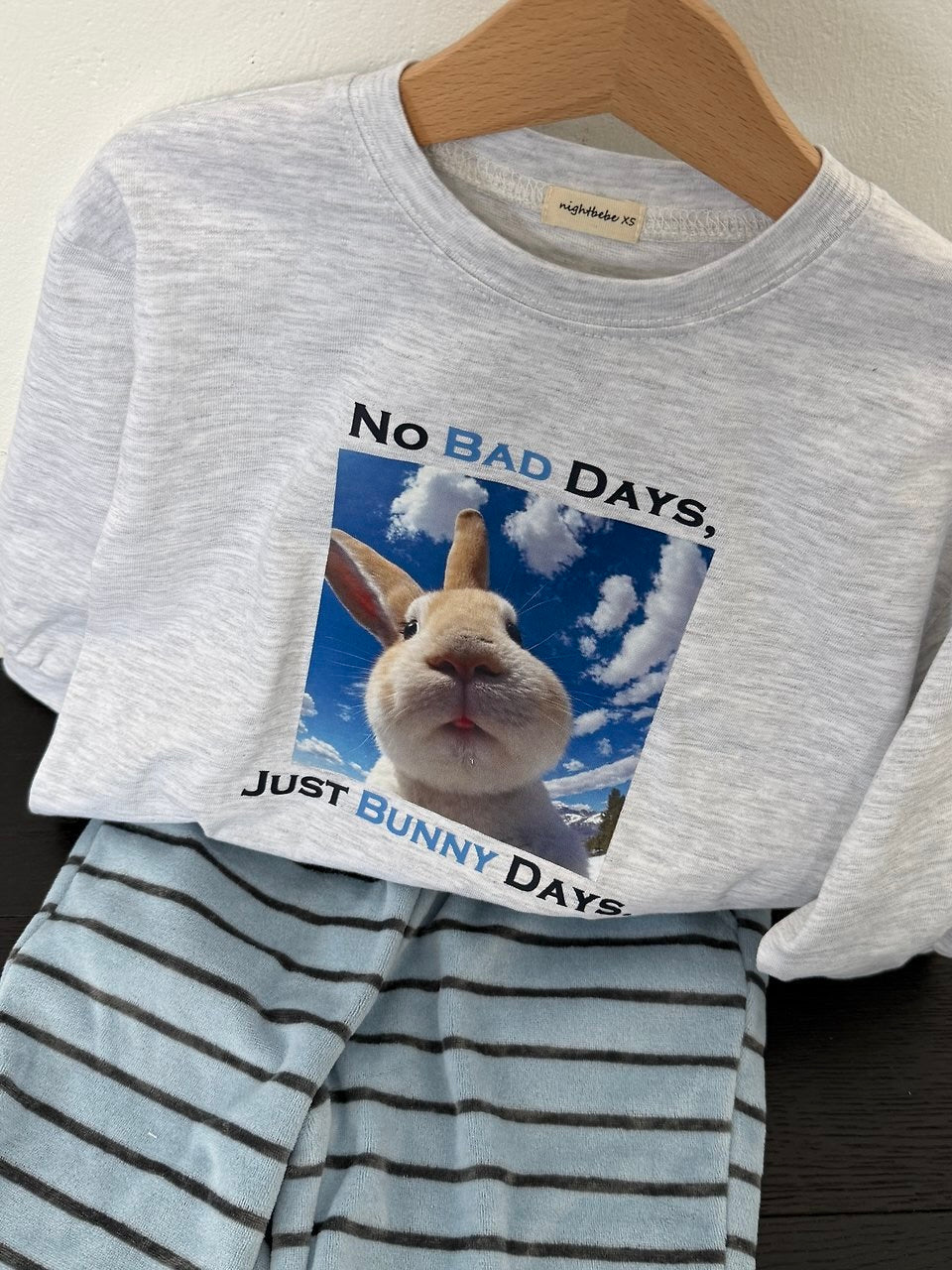 Flying bunny long sleeve T