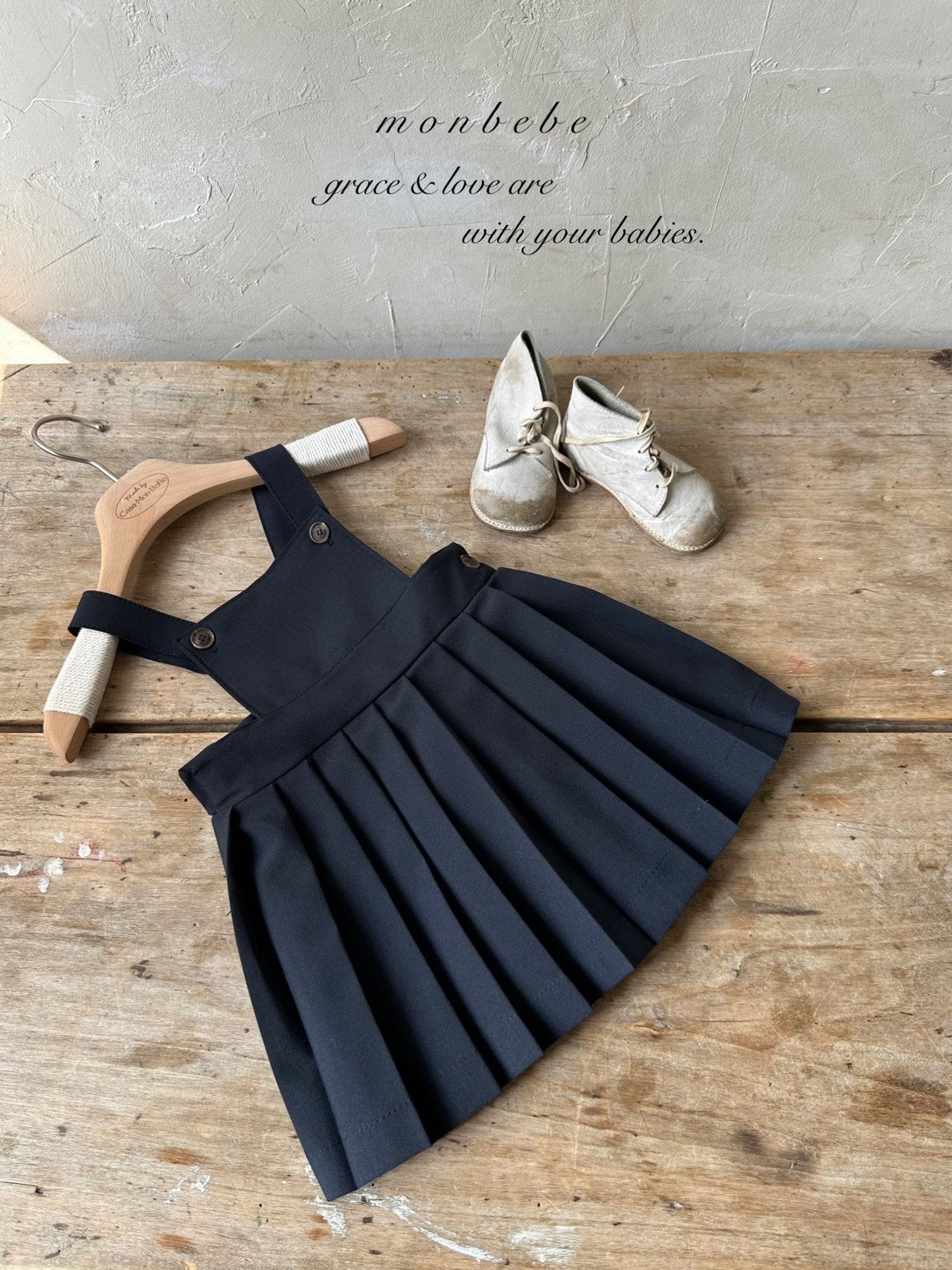 Emma pleated suspender skirt and rompers