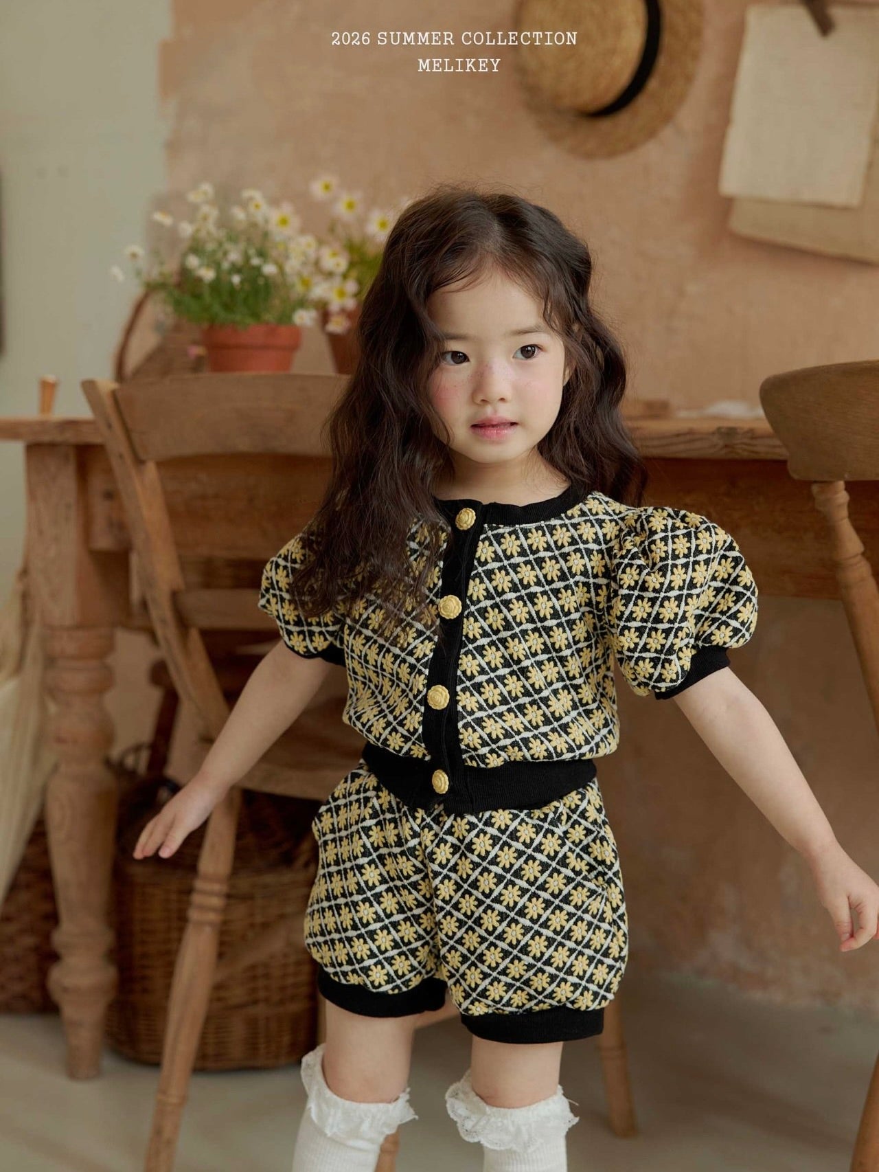 Rika flower puff cardigan