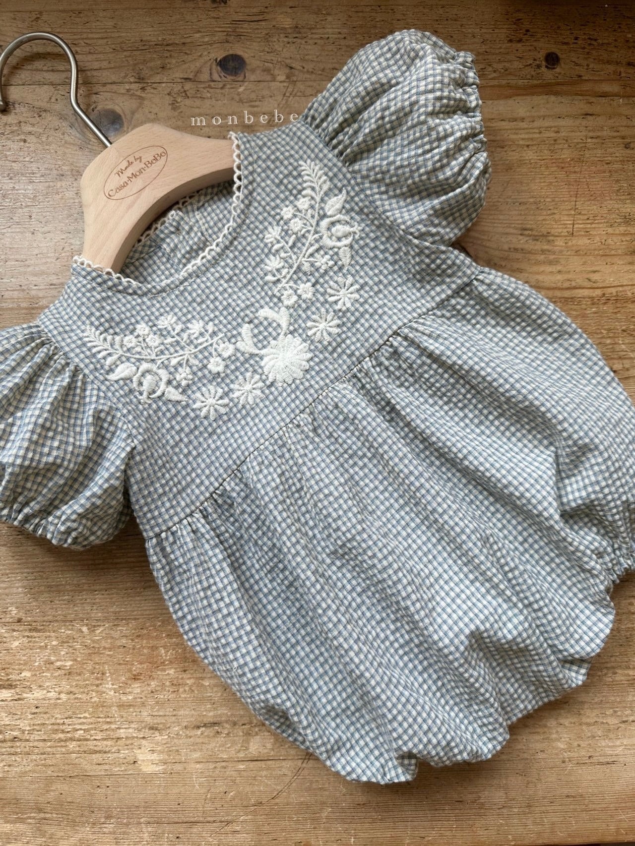 Hannah embroidery rompers