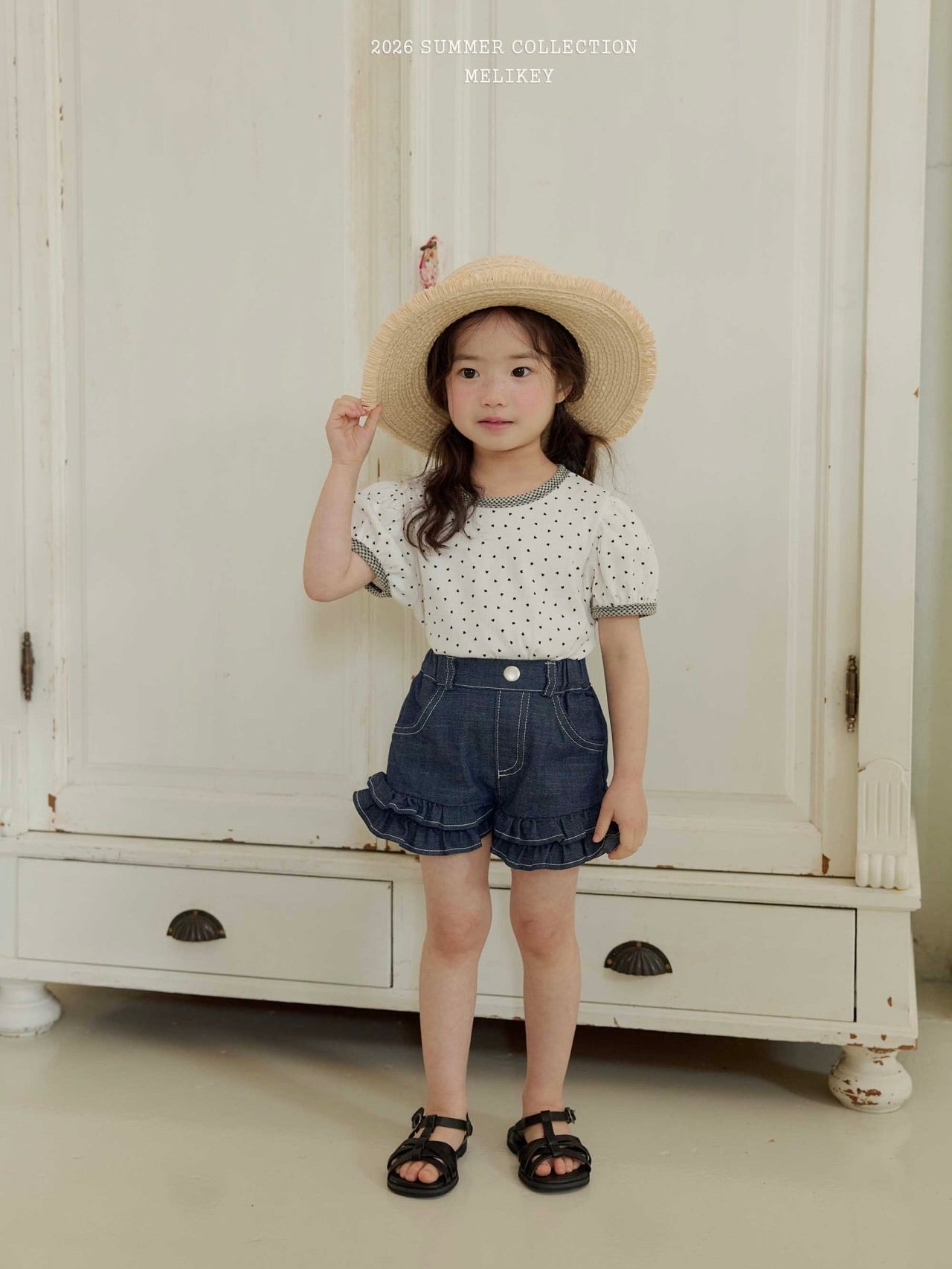 Mini heart puff T shirt