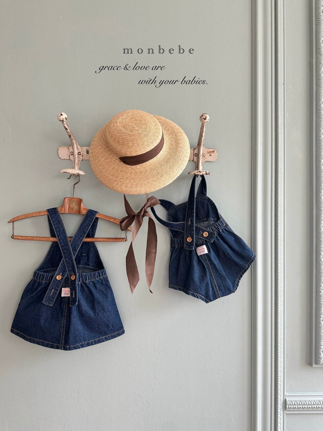 Bonbon denim suspender